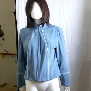 Short zippered jacket/blazer, lined